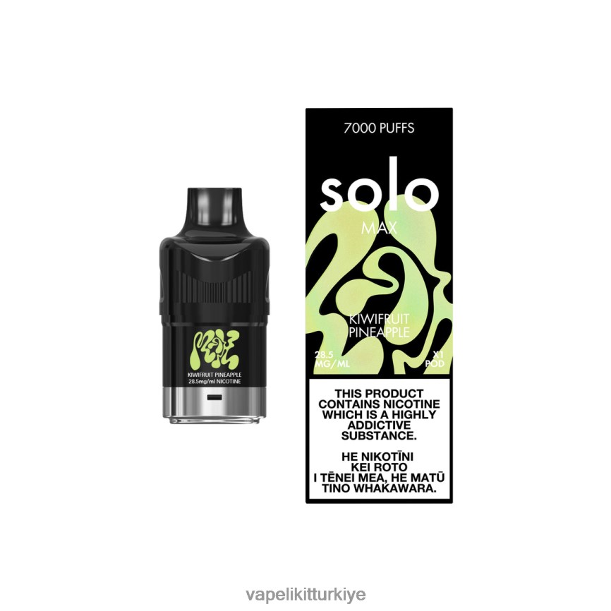 Vape Elektronik Sigara - Solo MAX kapsül kivi ananas 66LL6D87