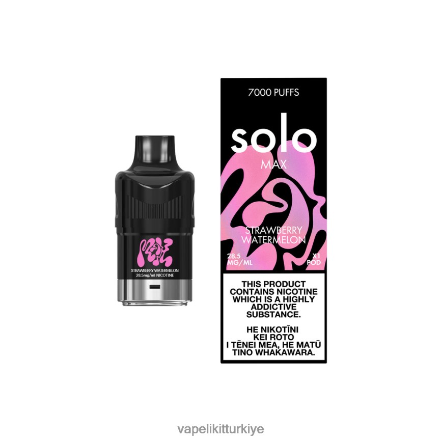 Vape Likit - Solo MAX kapsül çilek karpuz 66LL6D88