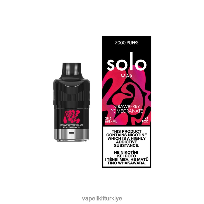Vape Pen - Solo MAX kapsül çilek nar 66LL6D84