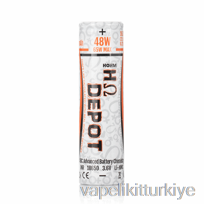 Vape Elektronik Sigara Hohm Depo 18650 3005mah 16.8a Pil Tek Pil