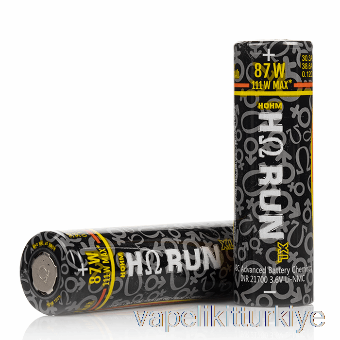 Vape Likit Hohm Tech Run Xl 21700 4007mah 30.3a Pil Iki Pil Paketi