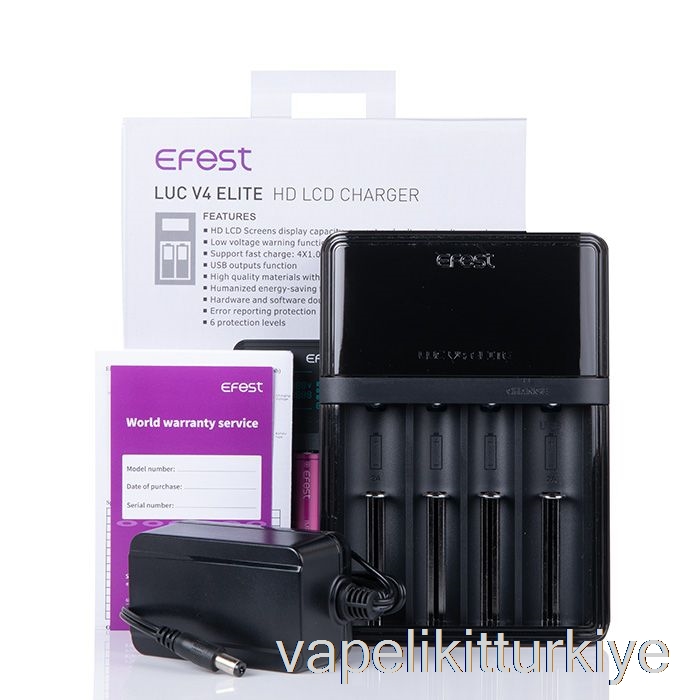 Vape Elektronik Sigara Efest Luc V4 Elit Yüksek çözünürlüklü Lcd şarj Cihazı