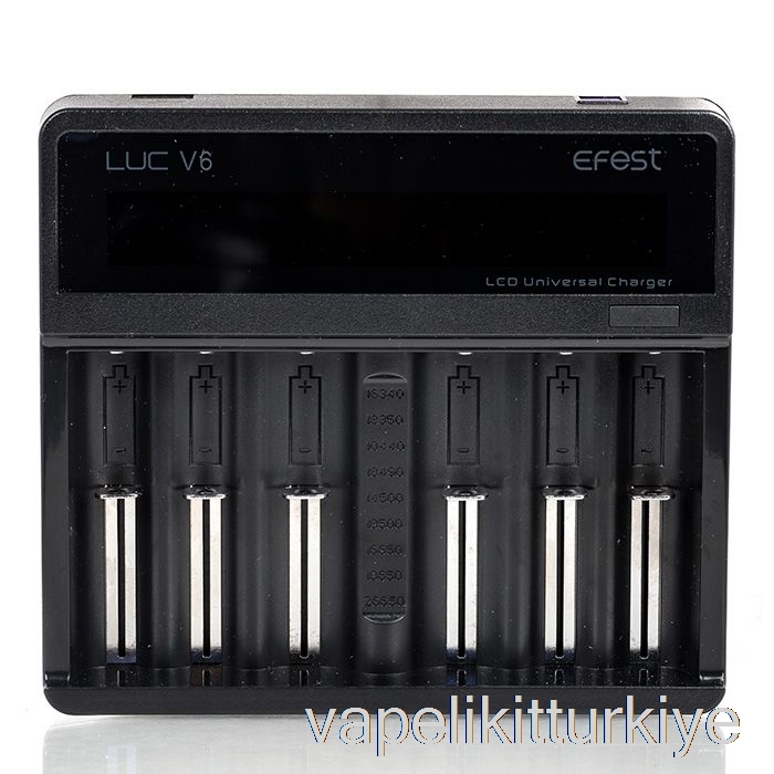 Elektronik Sigara Kalemi Vape Mate Efest Luc V6 6-bay Lcd Evrensel şarj Cihazı