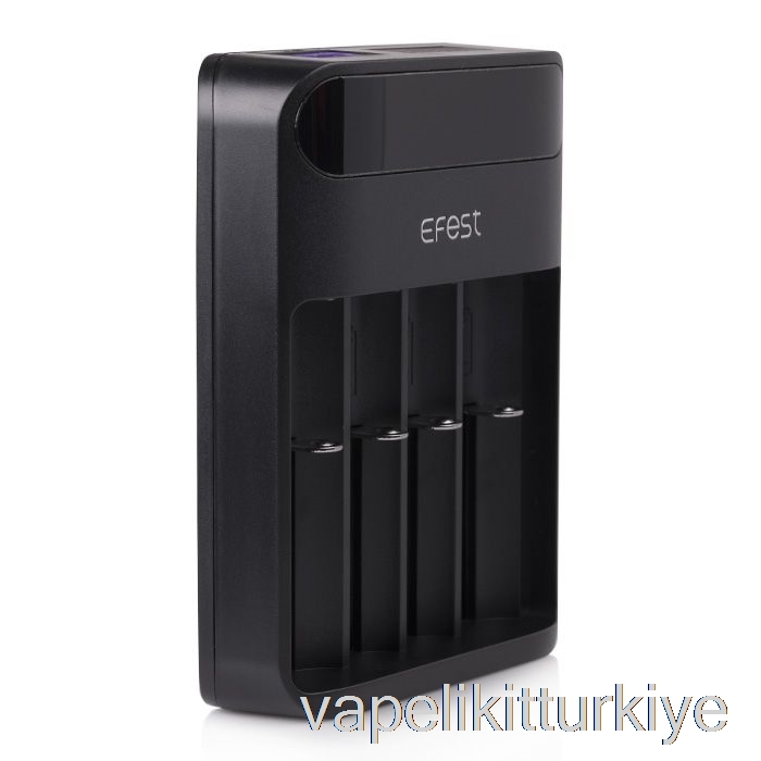 Vape Likit Efest Lush Q4 4 Bölmeli Akıllı Led Pil şarj Cihazı