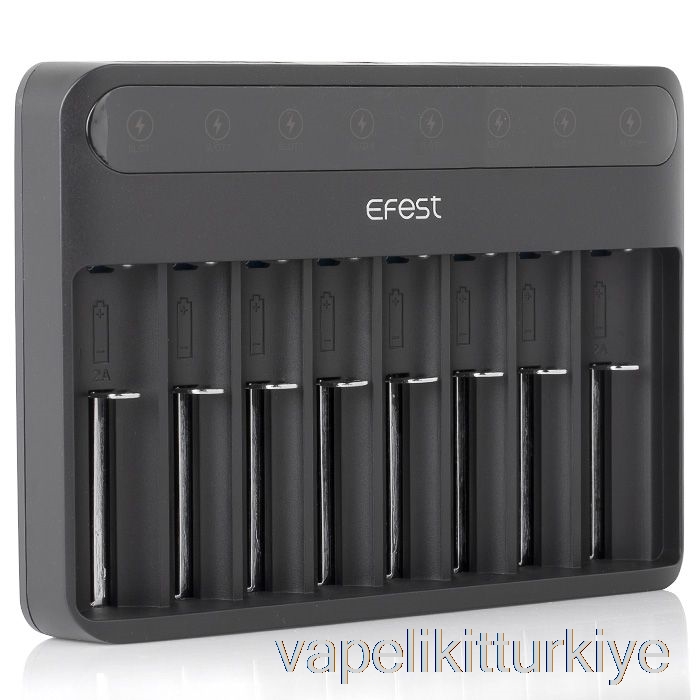 Elektronik Sigara Kalemi Vape Mate Efest Lush Q8 8 Bay Akıllı Pil şarj Cihazı