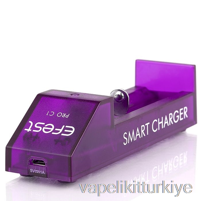Vape Türkiye Efest Pro C1 1 Yuvalı Akıllı Pil şarj Cihazı