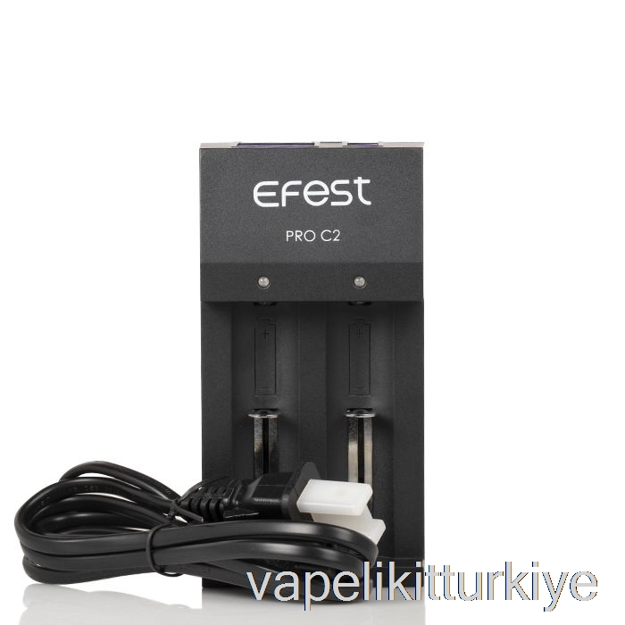 Vape Türkiye Efest Pro C2 2 Yuvalı Akıllı Pil şarj Cihazı