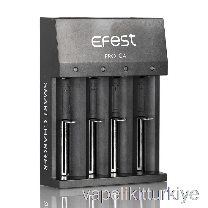 Vape Elektronik Sigara Efest Pro C4 4 Yuvalı Akıllı Pil şarj Cihazı