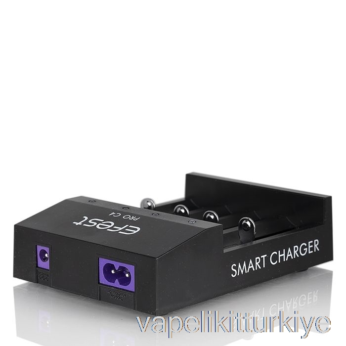 Vape Elektronik Sigara Efest Pro C4 4 Yuvalı Akıllı Pil şarj Cihazı