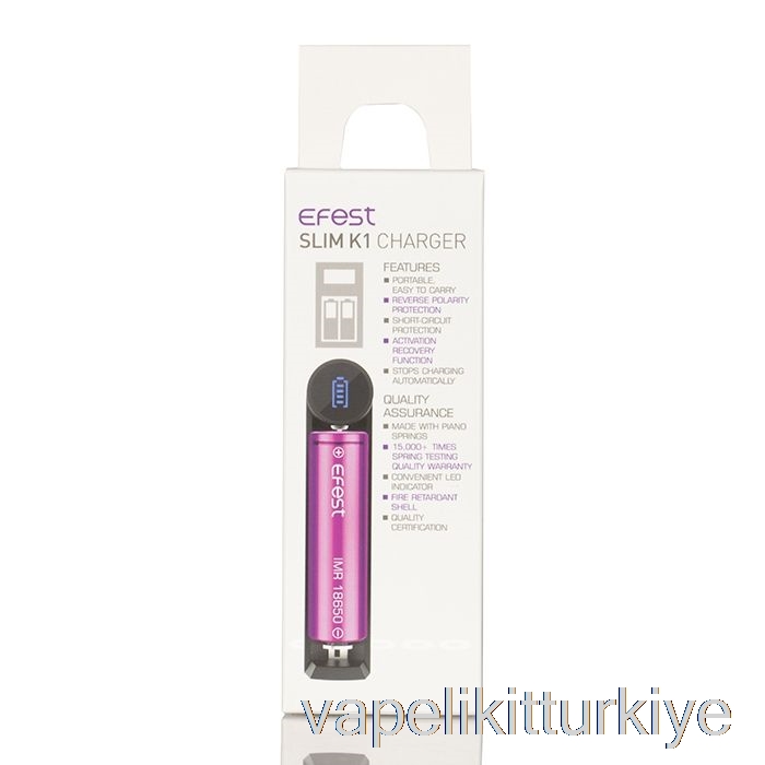 Elektronik Sigara Kalemi Vape Mate Efest Slim K1 Tek Yuvalı Pil şarj Cihazı