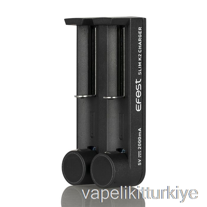 Vape Türkiye Efest Slim K2 Iki Yuvalı Pil şarj Cihazı