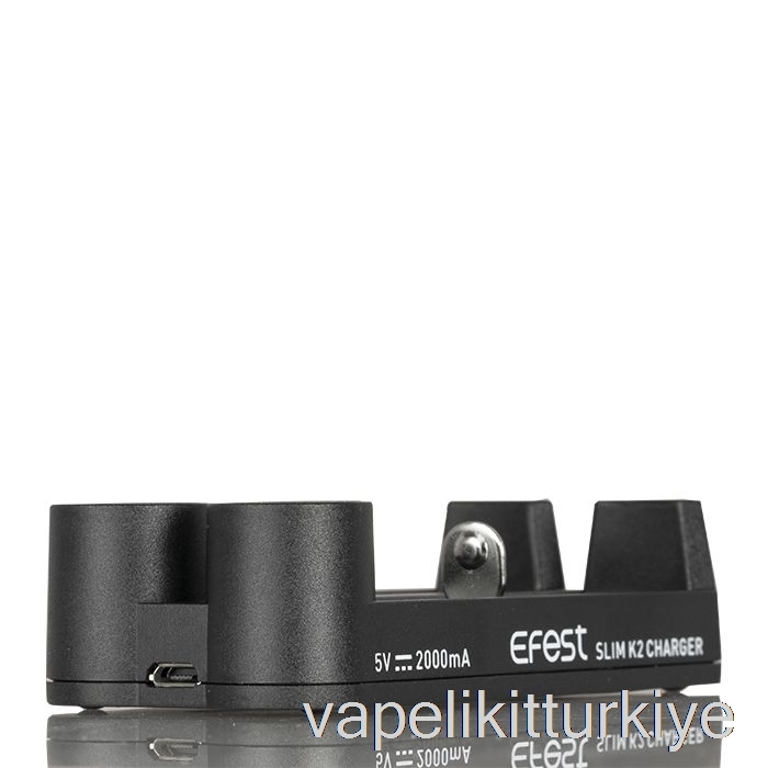 Vape Türkiye Efest Slim K2 Iki Yuvalı Pil şarj Cihazı