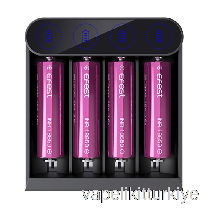 Vape Likit Efest Slim K4 Usb-c Pil şarj Cihazı