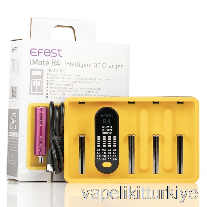 Vape Elektronik Sigara Efest Imate R4 Akıllı Qc şarj Cihazı