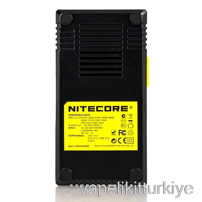 Vape Likit Nitecore D2 Pil şarj Cihazı (2 Bölmeli)