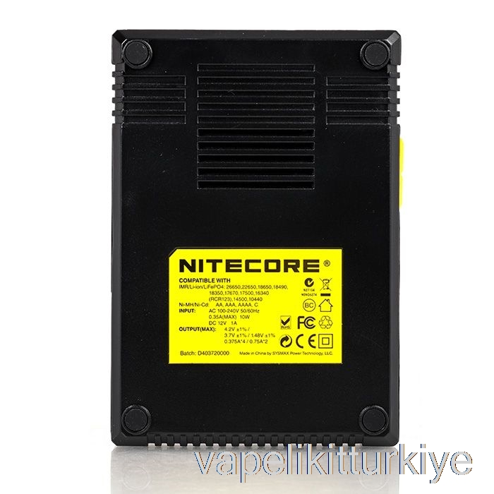 Vape Likit Nitecore D4 Pil şarj Cihazı (4 Bölmeli)
