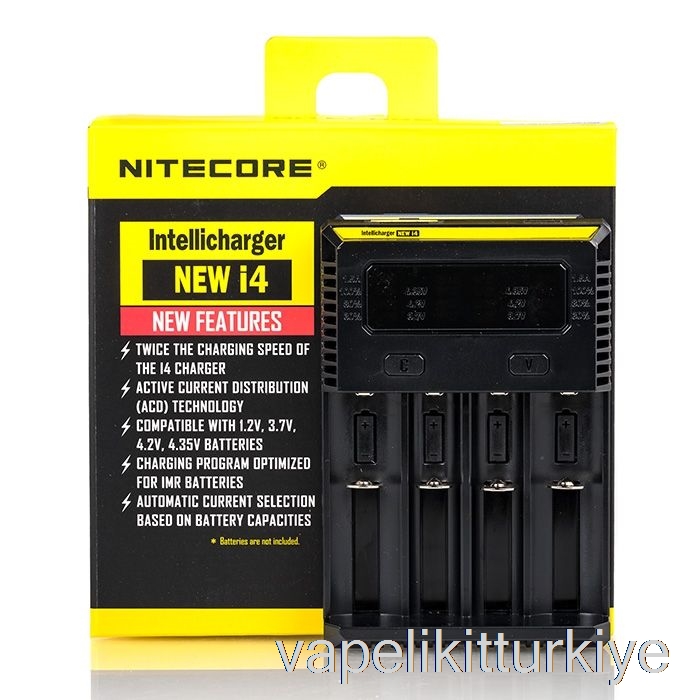 Vape Likit Nitecore I4 Pil şarj Cihazı V2 (4 Yuvalı)
