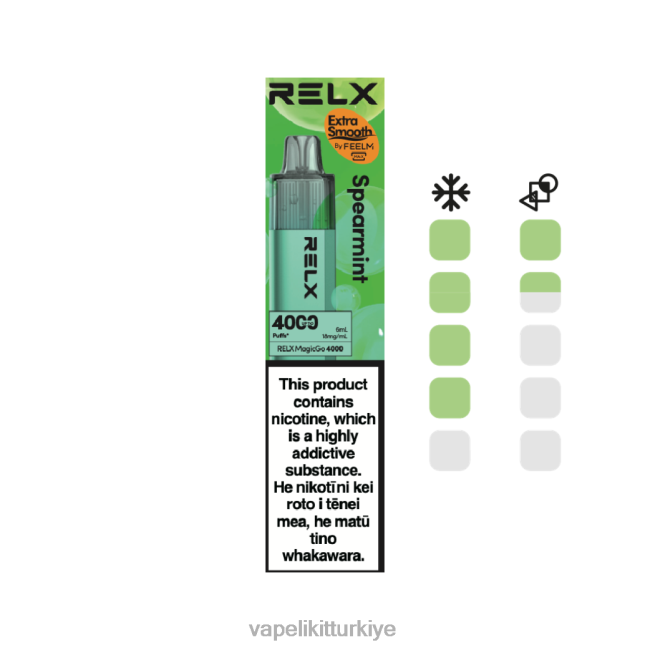 Vape Likit - RELX MagicGo 4000 tek kullanımlık vape nane 8026R3