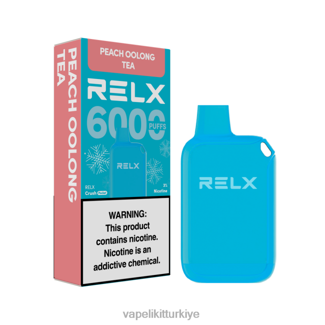 Vape Mate - RELX Crush Pocket 6000 buzlu şeftali oolong çayı 8026R10