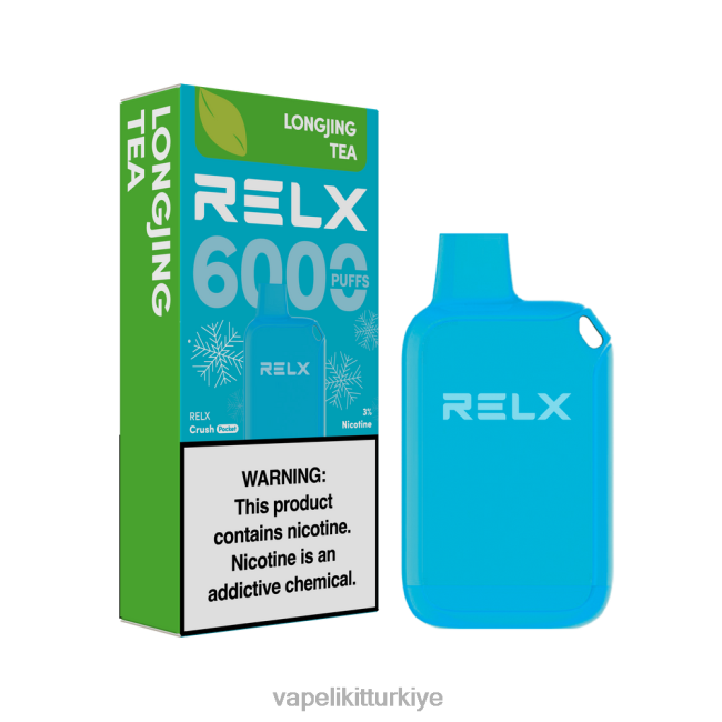Vape Pen - RELX Crush Pocket 6000 buzlu Longjing çayı 8026R9