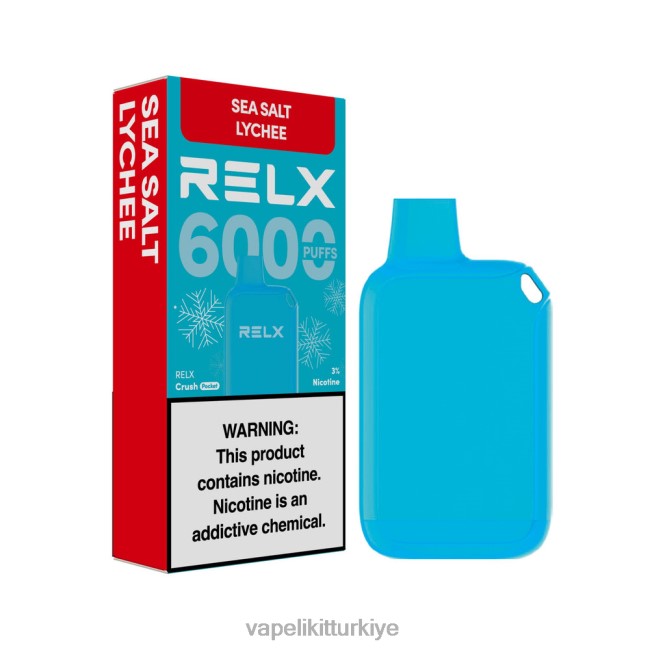 Vape Pen - RELX Crush Pocket 6000 buzlu deniz tuzu lychee 8026R14