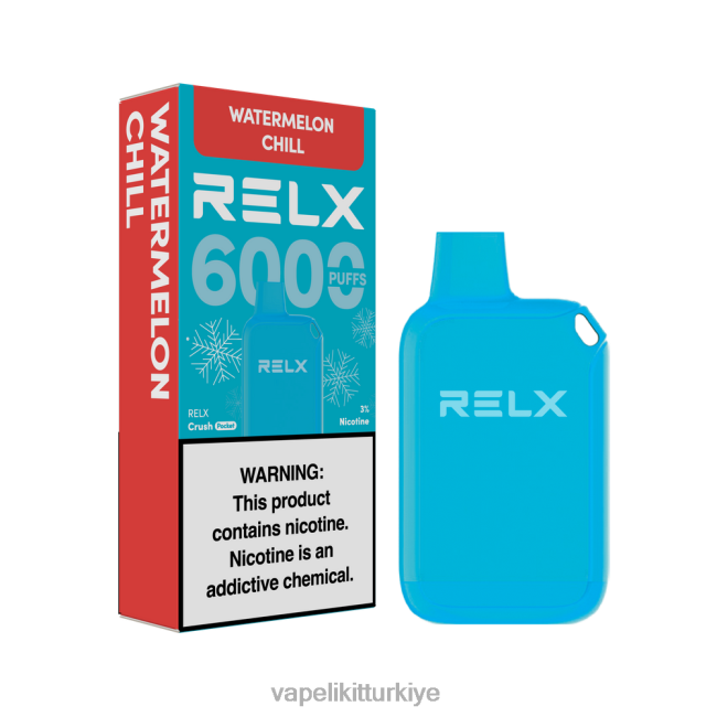 Vape Pen - RELX Crush Pocket 6000 buzlu karpuz soğukluğu 8026R24