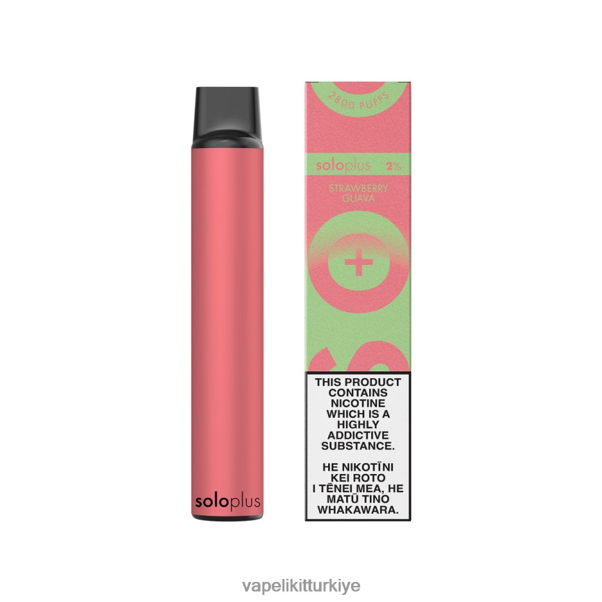 Vape Elektronik Sigara - Solo Plus tek kullanımlık vape cenneti koleksiyonu çilek guavası 66LL6D37