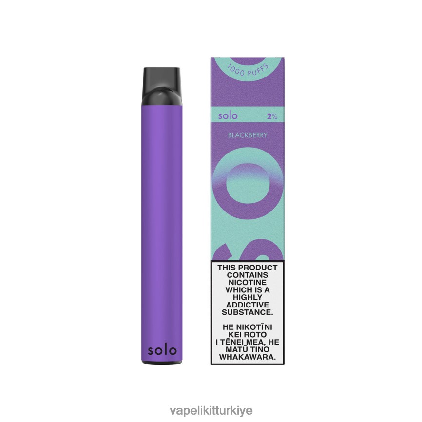 Vape Elektronik Sigara - Solo tek kullanımlık vape cenneti koleksiyonu böğürtlen 66LL6D22