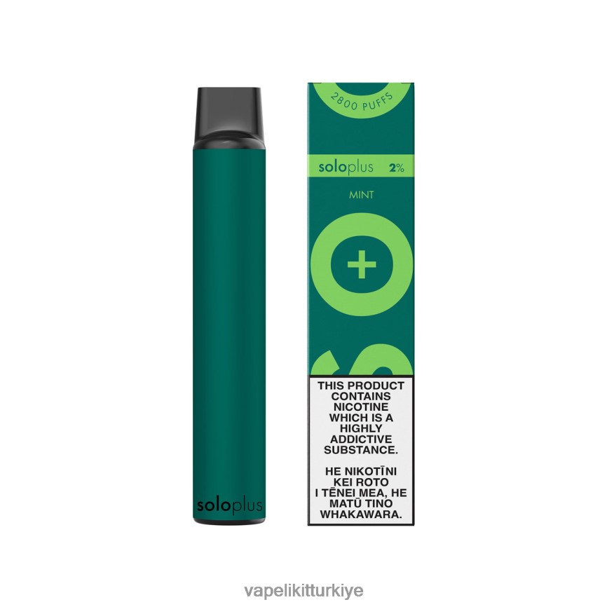Vape Likit - Solo Plus tek kullanımlık elektronik sigara nane 66LL6D33