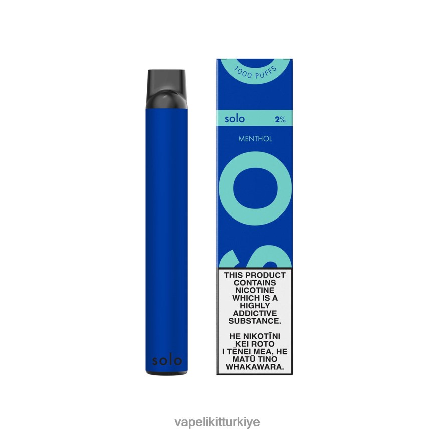 Vape Likit - Solo tek kullanımlık elektronik sigara mentol 66LL6D8