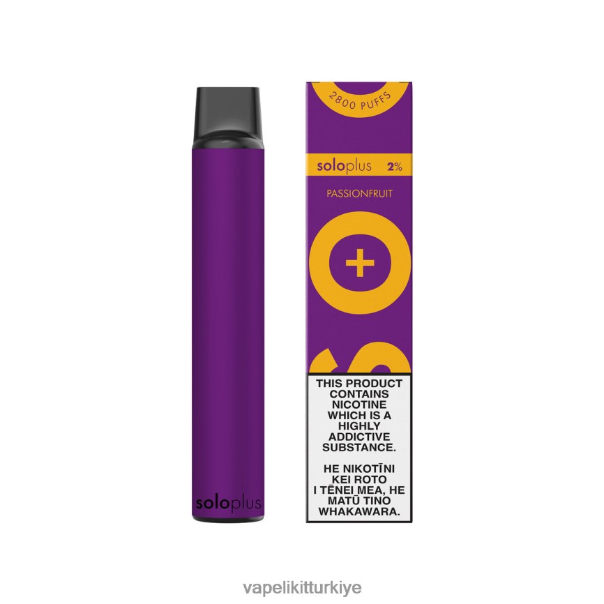 Vape Pen - Solo Plus tek kullanımlık elektronik sigara çarkıfelek meyvesi 66LL6D29