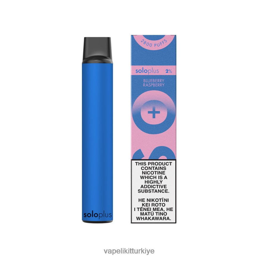 Vape Pen - Solo Plus tek kullanımlık vape cenneti koleksiyonu yaban mersini ahududu 66LL6D39