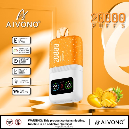 Vape Elektronik Sigara - Aivono AIM magic 20000 P040XH77 mango ananas
