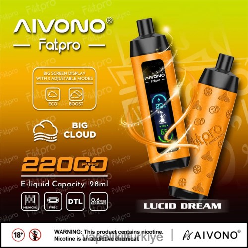 Vape Elektronik Sigara - Aivono Fatpro 22000 P040XH7 berrak rüya