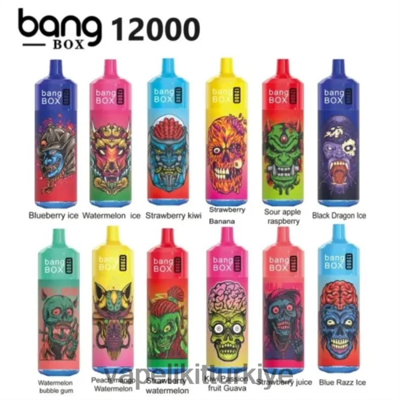 Vape Elektronik Sigara - Bang Box 12000 puf RGB ışığı tek kullanımlık HRDH837
