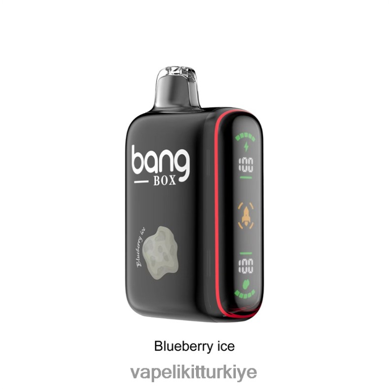 Vape Elektronik Sigara - Bang Box 9000-18000 ponponlu akıllı güç göstergesi yaban mersinli buz HRDH832