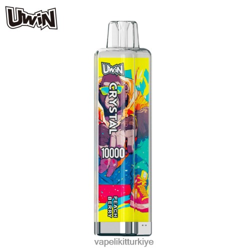 Vape Elektronik Sigara - UWIN CRYSTAL 10000 tek kullanımlık elektronik sigara P040XH377 şeftali meyvesi