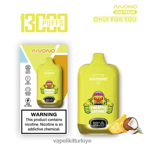Vape Likit - Aivono AIM FREAK 13000 P040XH248 ananas hindistan cevizi