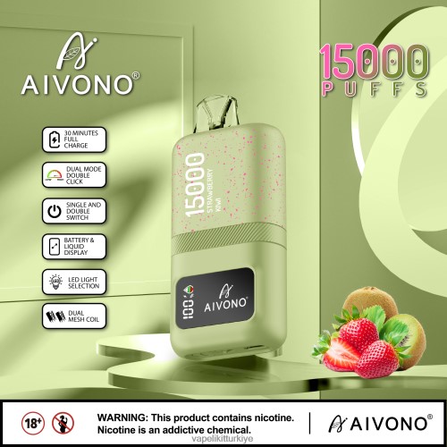 Vape Likit - Aivono AIM magic 15000 P040XH63 çilek kivi