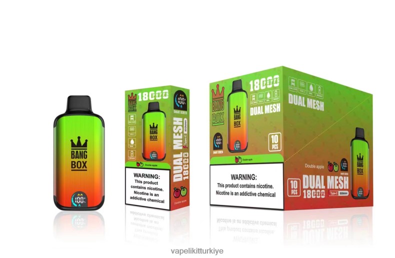 Vape Likit - Bang Box 18000 nefes çift ​​elma HRDH893