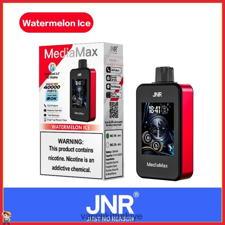 Vape Likit - JNR MediaMax 40k puf karpuz buzu TP0D4R18