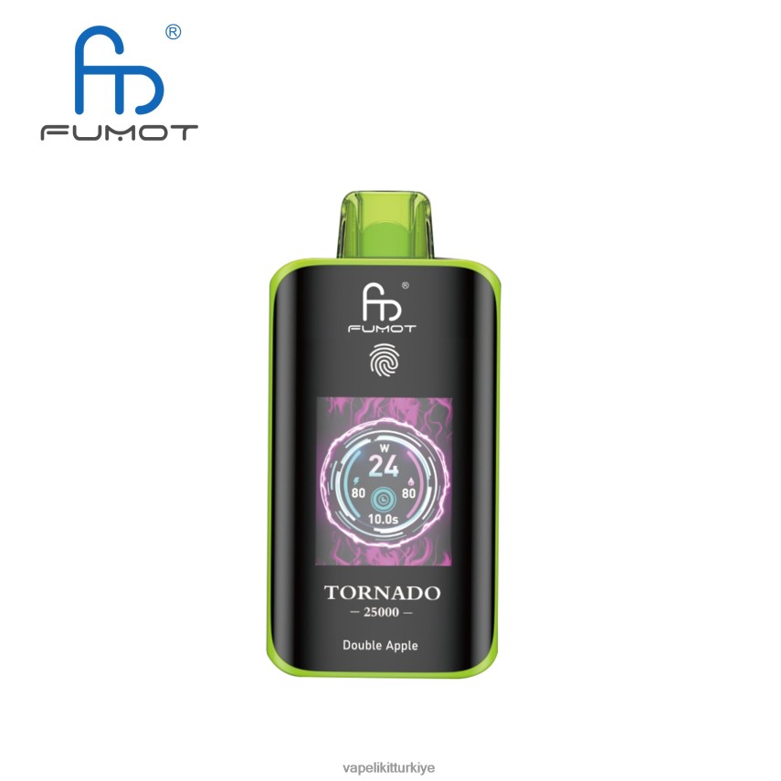 Vape Mate - Fumot Tornado 25000 tek kullanımlık elektronik sigara çift ​​elma 66JJ4R5