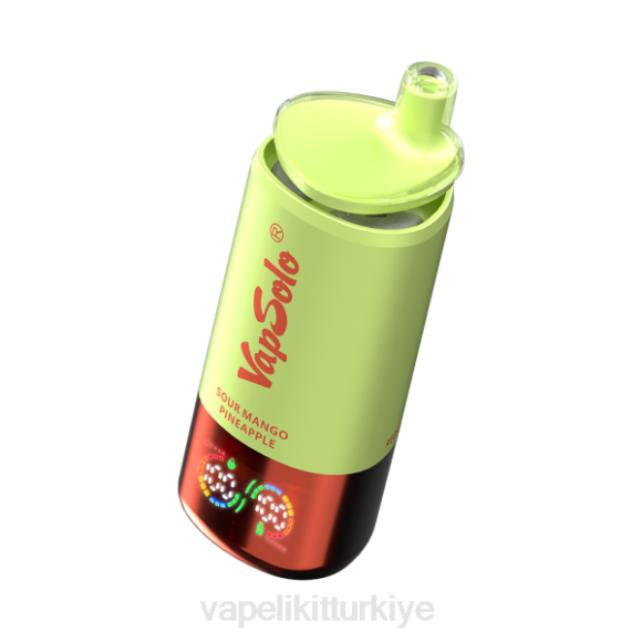 Vape Mate - VapSolo Triple 30000 nefes 8LX25 çilek kivi ve ekşi mango ananas ve red bull