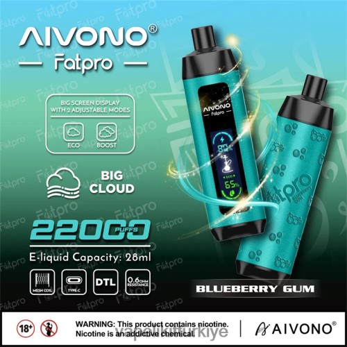 Vape Pen - Aivono Fatpro 22000 P040XH9 yaban mersini sakızı
