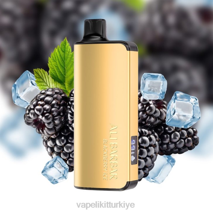 Vape Pen - Alibarbar Ingot 20000 tek kullanımlık vape böğürtlen buzu PRP249