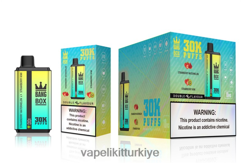 Vape Pen - Bang Box 30000 puf çift tat çilekli karpuz ve çilekli kivi HRDH864