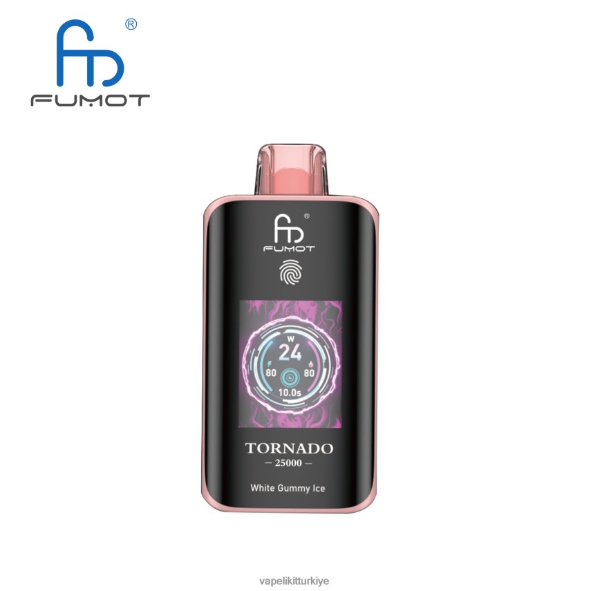 Vape Pen - Fumot Tornado 25000 tek kullanımlık elektronik sigara beyaz sakızlı buz 66JJ4R14