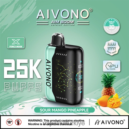 Vape Türkiye - Aivono AIM BOOM 25000 P040XH351 ekşi mango ananas