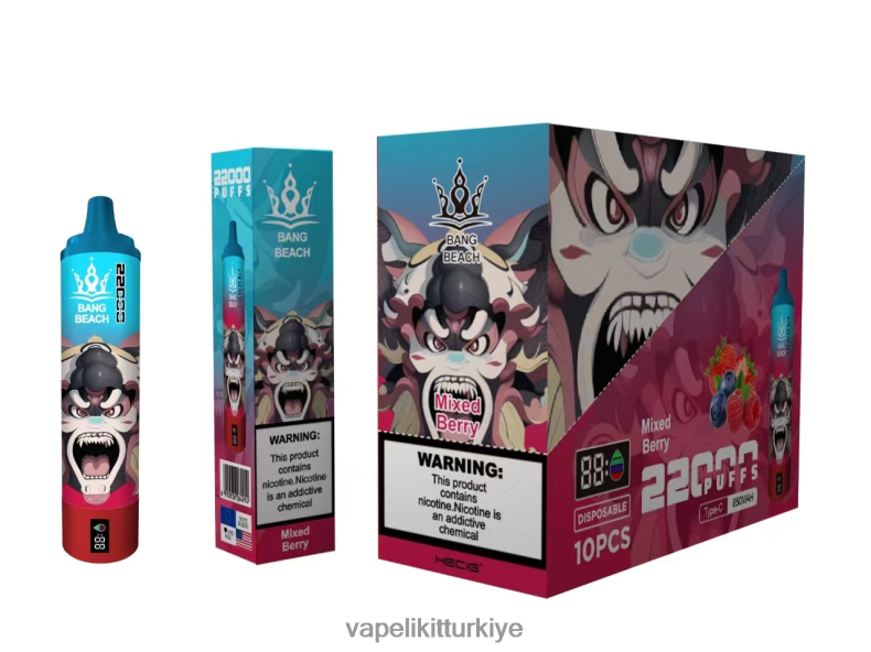 Vape Türkiye - Bang Beach 22000 nefeslik akıllı ekran karışık meyve HRDH821