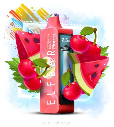 Vape Türkiye - Elf Bar Planet 25000 karpuz kiraz T04421